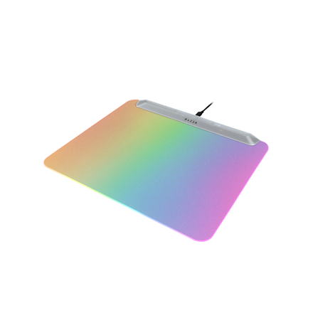 440x440 Razer RGB Gaming Mouse Mat | Firefly V2 Pro | Phantom White Edition