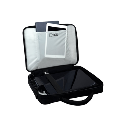 PORT DESIGNS | Courchevel | Fits up to size 17.3 " | Messenger - Briefcase | Shoulder strap | Black