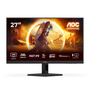 AOC | Q27G4ZR | 27 ” | Fast IPS | QHD | 16:9 | 240 Hz | 1 ms | 2560 x 1440 pixels | 400 cd/m² | HDMI ports quantity 2 | Black