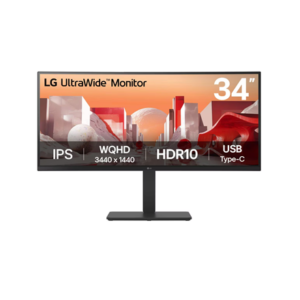 LG | 34BA75QE-B | 34 ” | IPS | 21:9 | 60 Hz | 5 ms | 3440 x 1440 pixels | 300 cd/m² | HDMI ports quantity 2