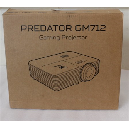 SALE OUT. Acer PREDATOR GM712 Projector, DLP, 4K UHD, 4000lm, 20000/1, HDMI, Black | SALE OUT. Acer | PREDATOR GM712 | 4K UHD (3840 x 2160) | 3600 ANSI lumens | Black | USED