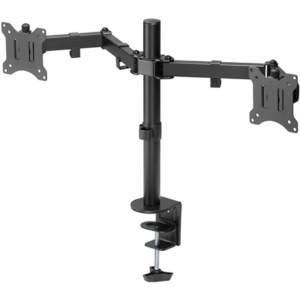 Goobay Dual Monitor Mount Flex | Swivel, Tilt, Rotation | 17-32 ” | Maximum weight (capacity) 8 kg | Black