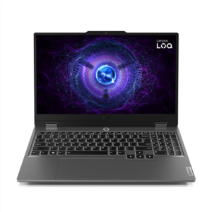 Lenovo- LOQ 15ARP9 | Luna Grey | 15.6 ” | IPS | FHD | 1920 x 1080 pixels | Anti-glare | AMD Ryzen 5 | 7235HS | 16 (2x8GB) GB | SO-DIMM DDR5 | Solid-state drive capacity 512 GB | NVIDIA GeForce RTX 4050 | GDDR6 | 6 GB | Windows 11 Home | 802.11ax | Bluetooth version 5.2 | Keyboard language English | Keyboard backlit | Warranty 24 month(s) | Battery warranty 12 month(s)