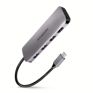440x440 AXAGON SuperSpeed USB-C COMBO 5in1 hub | HMC-HCR3A