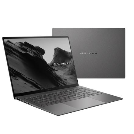 440x440 Asus Zenbook S14 UX5406AA-SU272X | Antrim Gray | 14 " | OLED | Touchscreen | 3K | 2880 x 1800 pixels | 120 Hz | Glossy | Intel Core Ultra 9 | 386H | 32 GB | LPDDR5X | Solid-state drive capacity 1000 GB | Intel Graphics | Windows 11 Pro | 802.11be | Bluetooth version 6.0 | Keyboard language US international | Keyboard backlit | Warranty 24 month(s) | Battery warranty 12 month(s)