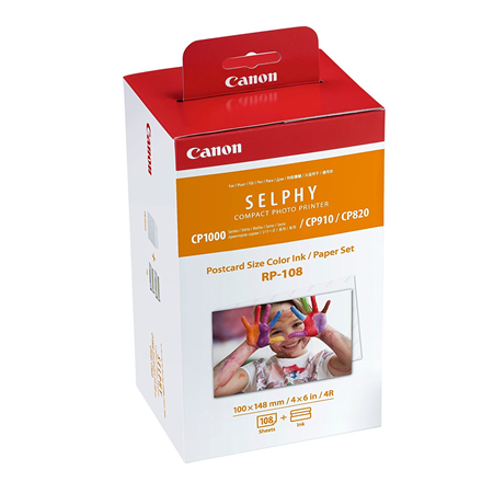 440x440 Canon Color Ink/Paper Set for SELPHY CP1300 Printer | RP-108