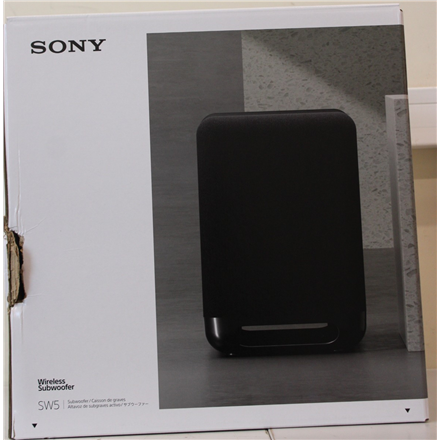 440x440 SALE OUT. Sony SA-SW5 Wireless 300W Subwoofer for HT-A9/A7000 | Sony Speaker | Subwoofer for HT-A9/A7000 | 300 W | 2 Ω | Wireless connection | Portable | Black | DAMAGED PACKAGING