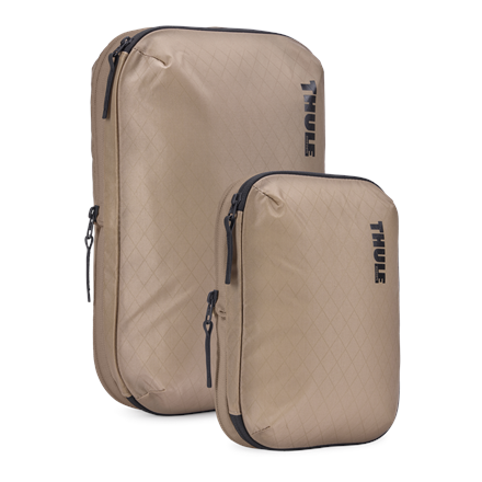 Thule | Compression Cube Set, Small/Medium | Packing Cube | Gentle Beige
