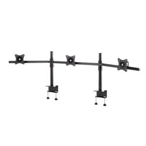 EDBAK Desk Mount | SV11 desk mount for three monitors | Height adjustment, tilt | 19-27 ” | Black