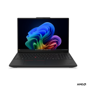 Lenovo ThinkPad T16 G5 AMD | Black | 16 ” | IPS | WUXGA | 1920 x 1200 pixels | Anti-glare | AMD Ryzen 5 PRO | 215 | 16 GB | SODIMM DDR5 | Solid-state drive capacity 512 GB | AMD Radeon 740M Graphics | Windows 11 Pro | 802.11be | Bluetooth version 5.4 | Keyboard language English | Keyboard backlit | Warranty 36 month(s) | Battery warranty 12 month(s)
