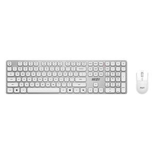 440x440 MSI FORGE K210 WIRELESS COMBO WHITE US | Keyboard and Mouse Set | Wireless | Mouse included | US | White