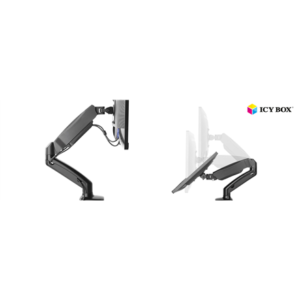 ICY BOX IB-MS303-T Monitor stand with desk mounted base for a screen size up to 27″ | Raidsonic