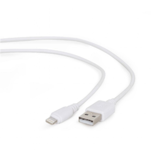 440x440 Cablexpert | 8-pin sync and charging cable, white, 1 m