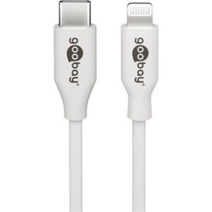 Goobay | Lightning – USB-C USB charging and sync cable | USB-C to Lightning Apple Lightning male (8-pin) | USB-C male