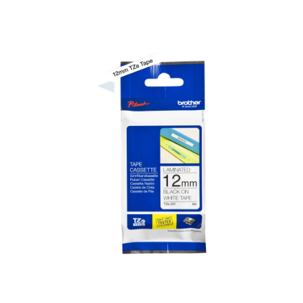 440x440 Brother | TZ-231 Laminated Tape | Black on White | TZe | 8 m | 1.2 cm