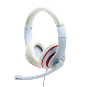 440x440 Gembird | Stereo Headset | MHS 03 WTRD | 3.5 mm | White with Red Ring | Headset