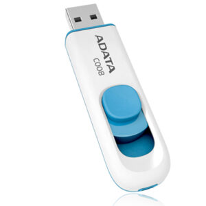 ADATA | C008 | 64 GB | USB 2.0 | White/Blue ADATA | C008 | 64 GB | USB 2.0 | White/Blue