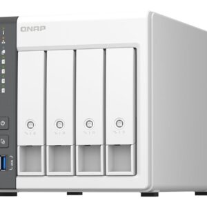 QNAP | 4 Bay ARM | TS-433-4G | Cortex-A55 | ARM 4-core | Processor frequency 2.0 GHz | 4 GB | On board (non-expandable)