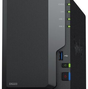 Synology | DS223 | Up to 2 HDD/SSD Hot-Swap | Realtek | RTD1619B | Processor frequency 1.7 GHz | 2 GB | DDR4