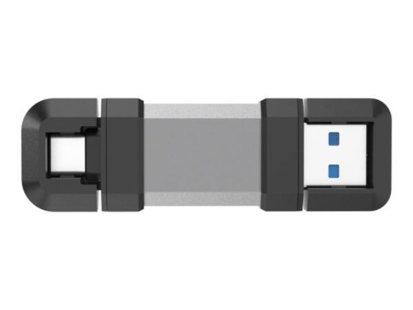 original Silicon Power Dual USB Drive | Mobile C51 | 128 GB | USB Type-A and USB Type-C | Silver