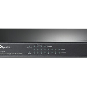 TP-LINK | Switch | TL-SG1008P | Unmanaged | Desktop | Gigabit Ethernet (copper) ports quantity 8 | Power over Ethernet (PoE) ports quantity 4 | Power supply type External | 36 month(s)