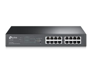 TP-LINK | Switch | TL-SG1016PE | Web Managed | Desktop/Rackmountable | Gigabit Ethernet (copper) ports quantity 16 | PoE+ ports quantity 8 | 36 month(s)