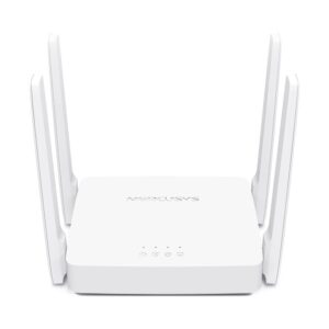 Mercusys | AC1200 Wireless Dual Band Router | AC10 | 802.11ac | 300+867 Mbit/s | 10/100 Mbit/s | Ethernet LAN (RJ-45) ports 2 | Mesh Support No | MU-MiMO Yes | No mobile broadband | Antenna type 4xFixed | No