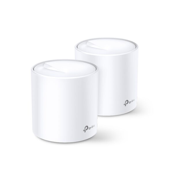 TP-LINK | AX3000 Whole Home Mesh Wi-Fi 6 System | Deco X60 (2-pack) | 802.11ax | 2402+574 Mbit/s | 10/100/1000 Mbit/s | Ethernet LAN (RJ-45) ports 2 | Mesh Support Yes | MU-MiMO Yes | Antenna type 4xInternal per Deco uni