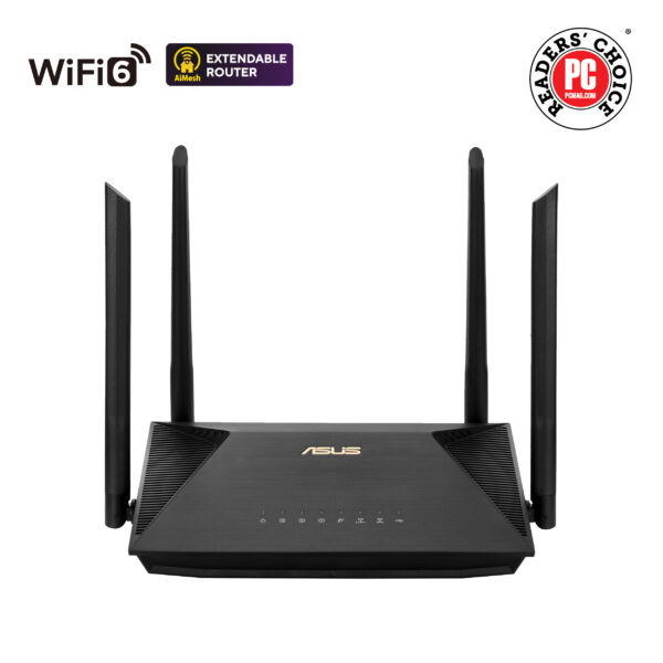 Asus | Wireless AX1800 Dual Band Gigabit Router | RT-AX53U | 1201+600 Mbit/s | Ethernet LAN (RJ-45) ports 4 | Mesh Support No | MU-MiMO Yes | No mobile broadband | Antenna type  External antenna x 4 | 36 month(s)
