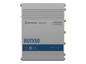 Teltonika | INDUSTRIAL 5G ROUTER | RUTX50 | 802.11ac | 867 Mbit/s | 10/100/1000 Mbps Mbit/s | Ethernet LAN (RJ-45) ports 5 | Mesh Support Yes | MU-MiMO Yes | 5G | Antenna type Internal