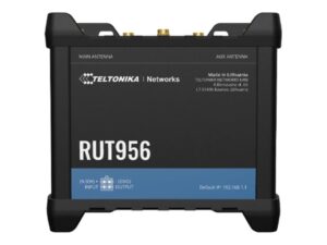 Teltonika | Industrial Router | RUT956 | 802.11n | 10/100 Mbit/s | Ethernet LAN (RJ-45) ports 4 | Mesh Support No | MU-MiMO No | 2G/3G/4G | Antenna type 	2 x SMA for LTE, 2 x RP-SMA for WiFi, 1 x SMA for GNSS | 1x USB 2.0