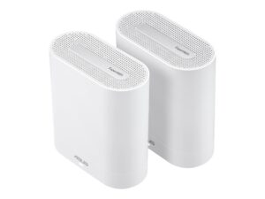 Asus | Wifi 6 802.11ax Tri-band Business Mesh System | EBM68 (2-Pack) | 802.11ax | 4804 Mbit/s | 10/100/1000 Mbit/s | Ethernet LAN (RJ-45) ports 3 | Mesh Support Yes | MU-MiMO No | No mobile broadband | Antenna type Internal | 1
