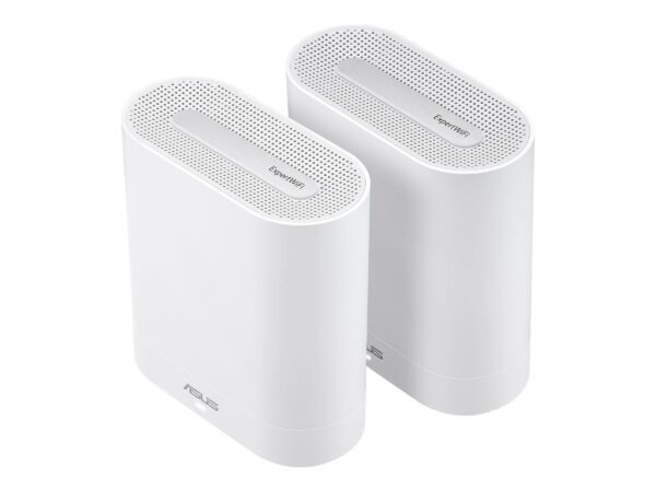 Asus | Wifi 6 802.11ax Tri-band Business Mesh System | EBM68 (2-Pack) | 802.11ax | 4804 Mbit/s | 10/100/1000 Mbit/s | Ethernet LAN (RJ-45) ports 3 | Mesh Support Yes | MU-MiMO No | No mobile broadband | Antenna type Internal | 1