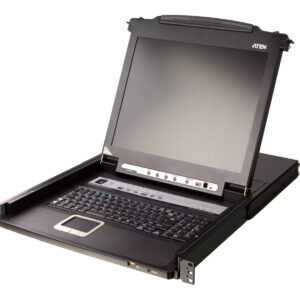 Aten | 8-Port PS/2-USB VGA 17″ LCD KVM Switch with Daisy-Chain Port and USB Peripheral Support | CL5708M Aten | 8-Port PS/2-USB VGA 17″ LCD KVM Switch with Daisy-Chain Port and USB Peripheral Support | CL5708M