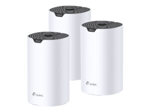 TP-LINK | AC1900 Whole Home Mesh Wi-Fi System | Deco S7 (3-pack) | 802.11ac | 10/100/1000 Mbit/s | Ethernet LAN (RJ-45) ports 1 | Mesh Support Yes | MU-MiMO Yes | No mobile broadband | Antenna type Internal