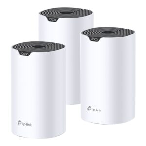 TP-LINK | AC1900 Whole Home Mesh Wi-Fi System | Deco S7 (3-pack) | 802.11ac | 10/100/1000 Mbit/s | Ethernet LAN (RJ-45) ports 1 | Mesh Support Yes | MU-MiMO Yes | No mobile broadband | Antenna type Internal