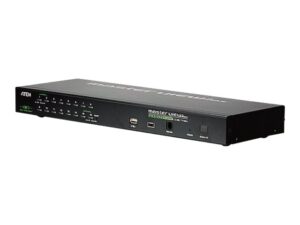 Aten | 1-Local/Remote Shared Access 16-Port PS/2-USB VGA KVM Over IP Switch | CS1716I-AT-G | 1 x SPHD Male (Yellow), 16 x SPHD Female (Yellow), 1 x DB-25 Male, 1 x DC Jack, 1 x RJ-45 Female, 1 x RJ-11, 1 x USB Type A Female