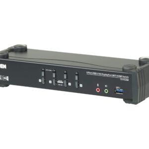 Aten | 4-Port USB3.0 4K DisplayPort KVMP Switch with Built-in MST Hub | CS1924M Aten | 4-Port USB3.0 4K DisplayPort KVMP Switch with Built-in MST Hub | CS1924M