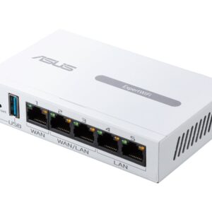 Asus | Gigabit VPN wired router | ExpertWiFi EBG15 | 10/100/1000 Mbit/s | Ethernet LAN (RJ-45) ports 3 | Mesh Support Yes | MU-MiMO Yes | Antenna type Internal | 1