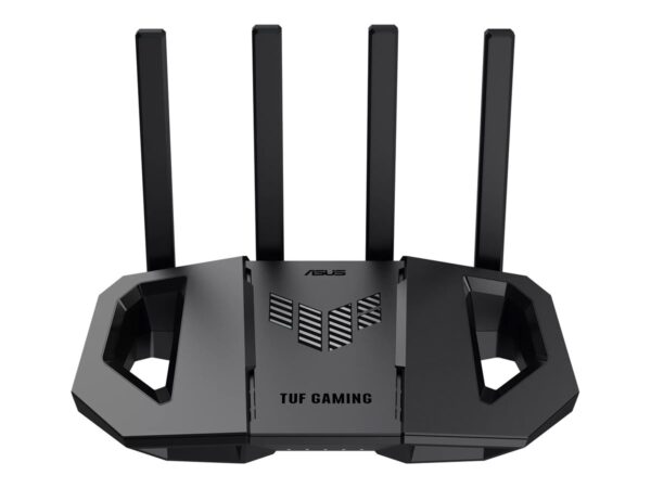 Asus | Dual-band Gaming Router | TUF-BE3600 | 802.11ax | 10/100/1000 Mbit/s | Ethernet LAN (RJ-45) ports 5 | Mesh Support Yes | MU-MiMO No | No mobile broadband | Antenna type External | 1x USB 3.2 Gen 1