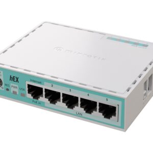 MikroTik | RouterBOARD hEX | E50UG | 10/100/1000 Mbit/s | Ethernet LAN (RJ-45) ports 5 | Mesh Support No | MU-MiMO No | No mobile broadband