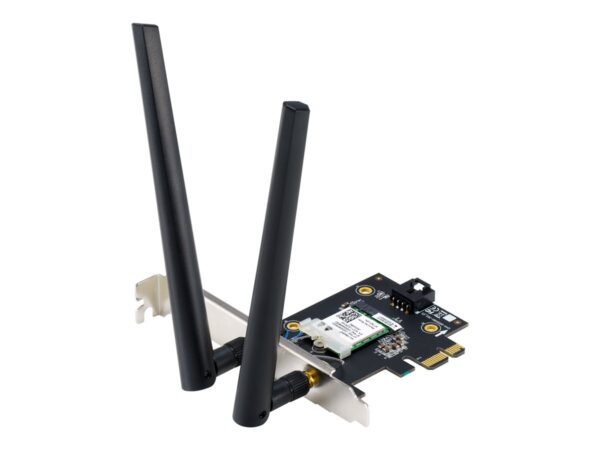 Asus | WiFi 7 PCI-E Adapter with 2 external antennas | PCE-BE6500 | 802.11be | Mesh Support No | MU-MiMO No | No mobile broadband