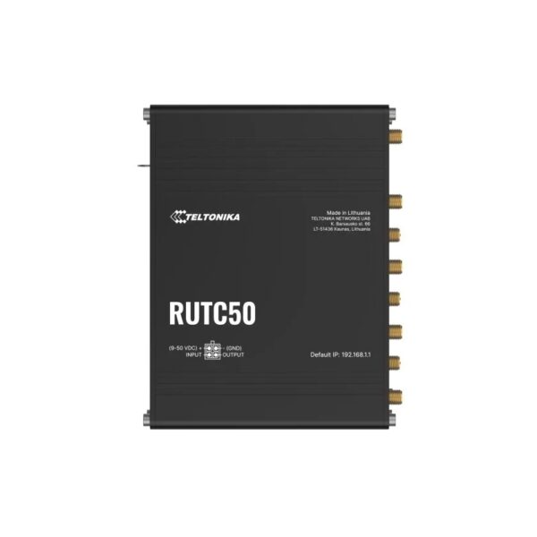Teltonika | Industrial 5G Router with Wi-Fi 6 | RUTC5020 | 802.11ax | 10/100/1000 Mbit/s | Ethernet LAN (RJ-45) ports 5 | Mesh Support No | MU-MiMO Yes | 5G