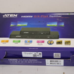SALE OUT. Aten | 4-Port 4K HDMI Splitter | VS184A | DAMAGED PACKAGING