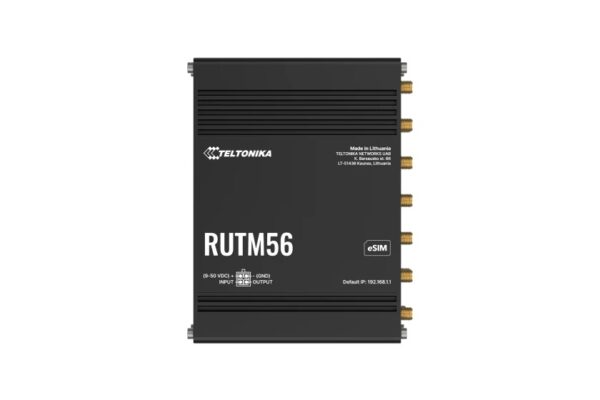 Teltonika | Dual Modem Router | RUTM56 | 802.11ac | 10/100/1000 Mbit/s | Ethernet LAN (RJ-45) ports 4 | Mesh Support Yes | MU-MiMO Yes | No mobile broadband