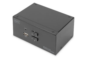 Digitus | KVM Switch, 2-Port, Dual Display, 4K, DisplayPort | DS-12862