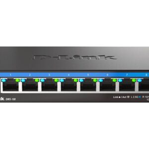 D-Link DMS-108/E | 8-Port 2.5G Multi-Gigabit Desktop Switch | Desktop | Unmanaged
