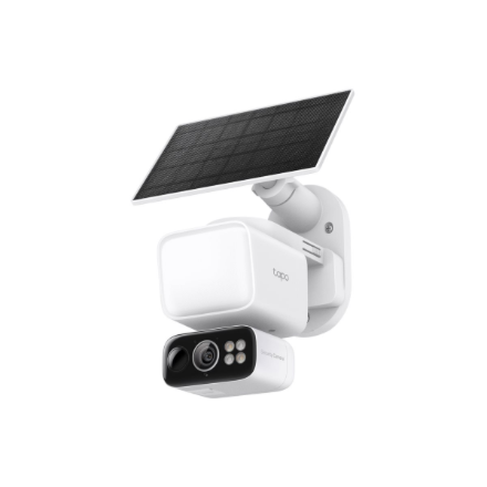 TP-LINK | Tapo C615F KIT | Solar-Powered Floodlight Pan/Tilt Security Camera Kit | 3 MP | F/1.6 | H.264 | MicroSD Card Up to 512 GB