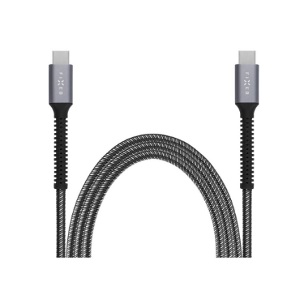 Fixed | Armor Cable USB-C/USB-C, 2 m, 240W | FIXDA-CC2-GR