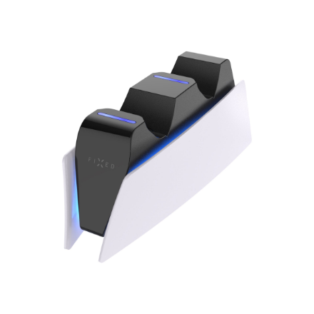 440x440 Fixed Dual Charger Stand for PS5 Wireless Controller | FIXPS5-DCC-BW